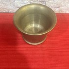 Vintage Antique Brass Apothecary Mortar Solid Heavy Old No Pestle Very Nice