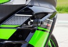 Sato Racing Kawasaki Ninja 300 2013-2017  no Cut  Frame Sliders   k-25013fs-bk 