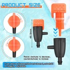 50 Pack Drip Emitters  Adjustable Water Flow Drippers For 1 4  Drip    