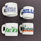 Vtg Nfl Afc East Football Ceramic Mini Mug Cup Patriots Bills Jets Dolphins