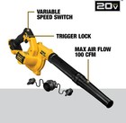 New Dewalt 20v Max Li-ion Compact Jobsite Blower  tool Only  Dce100b