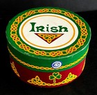 Set 4 Irish Mini Plate Coasters Clover Harp Celtic Cross Claddagh 4 5  Nib C582