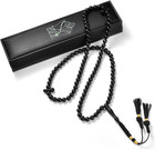 Tasbih Prayer Beads 99 Premium Ebony Blackwood  99 Beads - 08 Mm  - Muslim Rosar
