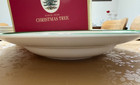 New Spode  4  Christmas Tree 9  Rim Soup   Pasta Bowl Set  s  Of 4 Bowls - Nib