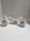 Johnson Brothers Provincial Ironstone Floral Design Gravy Boat  Sugar And   