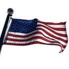 American Flag 3x5 Ft Embroidered Stars Sewn Stripes 210d Nylon Brass Grommets