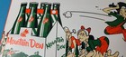 Vintage Mountain Dew Porcelain - Hillbilly Gas Pump Soda Bottles Cola Sign