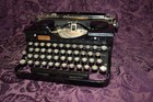 Royal Portable Typewriter Black Model P 1930 S  216401 Gullwing Covers  Case
