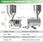 15l Automatic Cream Filling Machine 304 Stainless Puff Jam Filler Cake Stuffing