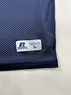 Russell Athletic Basketball Jersey Youth Large White Blue Reversible Practice