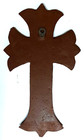 Cast Iron Christian Cross Wall Hanger Decor 11 X 6 5 Inches Ornate