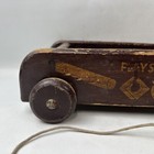 Playskool Wooden Pull Behind Wagon Vintage Toy