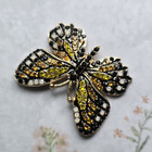 Monarch Painted Lady Magnetic Brooch  Butterfly Jewelry  Pin-free Insect Clasp