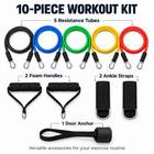 10pcs Resistance Bands Set Home Workout Exercise Yoga Crossfit Fitness Training