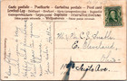 1908 Franklin Stamp Unposted Horseshoe Flower New Year One Cent Antique Postcard
