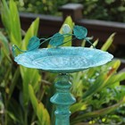 22  H Bird Baths For Oudoors  Antique Pedestal Bird Bath With Bird Statues Me   