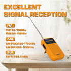 Xhdata D220 Portable Radio Am Fm Sw Shortwave Receiver Pocket Radios 2aa Battery