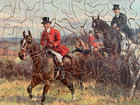 In Full Cry  Jigsaw Puzzle  Fox Hunting  250 Pieces  Wooden  R  Tuck Zag Zaw