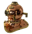 Us Navy Mark V Brass Copper Diving Divers Helmet Collectible Deep Sea Vintage