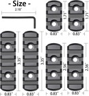 6 Pack Lock Picatinny Rail 3 5 7 9 11 13 Slot Set M-lok Picatinny Rail