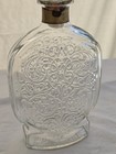 Vintage Schenley Whiskey Glass Decanter Cork Top Embossed Glass 