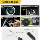 Portable Air Pump Electric Inflator Auto Car Bike Tire Air Compressor 12v 