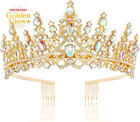 Queen Crown For Women Crystal Princess Tiaras Rhinestone Wedding Tiara For Bride