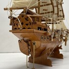 Vintage Handcrafted 22 Inch Long Asian Boat -model Ship