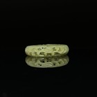Chinese Antique Qing Dynasty Hetian Ancient Jade Through-carved Jade Bracelets
