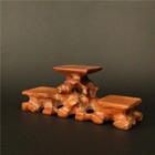 Vintage Redwood Pedestal Art Collection Stand Base Boxwood Special Chassis