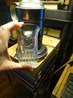 Antique  moxie Soda Heavy Fountain Glass  Vg Embossed Lettering Recessed Bottom