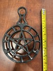 Griswold  1740 5 Pointed Star Cast Iron Trivet Vtg 1950s 3-footed Hot Plate-usa