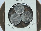 Seychelles 1972 Coin Set Of 3  1  5  5 Cents    Vintage African Coins