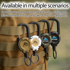 Retractable Keychain Heavy Duty  Multitool Carabiner Badge Holder  Retractable K