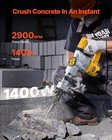 Vevor Demolition Jack Hammer Concrete Breaker 1400w Electric Hammer 2 Chisel Bit