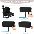 Xintrey Knee Scooter Cushion 2  Thick Memory Foam One Size Fits Most  Black