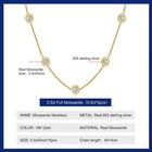 Moissanite Bubble Choker Necklace For Women 2 5ct Vvs1 Gra Certificate