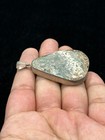 Ancient Beautiful Rare Iridescent Roman Glass Pendant With Patina