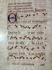 Medieval Chant Latin Illuminated Manuscript Gregorian Vellum 2 Sided 21   t X 14   w