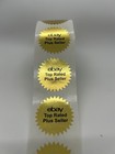 Ebay Tr Plus Seller Badge Bright Gold Foil 1 5  Starburst Label Sticker 250 rl