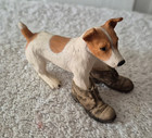 Rare Unique 3 5  Jack Russel Terrier Figure In Boots Shoes