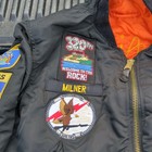 Air Force  Vintage Ny tx -1 Flight   Flying Usaf Bomber Jacket With Patches Xl
