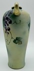 Antique Nippon Royal Kinjo Coralene Sharkskin Grapevine Vase-pat  17705  2 1910 