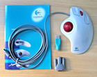 Logitech Trackman Marble  Plus Mouse Thumb Operated Trackball Usb Ps 2 Win 10 11