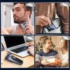 Electric Razor Men Rechargeable Rotary Shaver Pop-up Trimmer Wet Dry Cordless Us