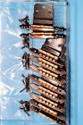 Lot Of 10 Copper Cabinet Cupboard Hinges Two Styles New  Old Stock
