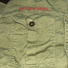 Vintage Olive Green Bsa Boy Scout Short Sleeve Uniform Shirt   22