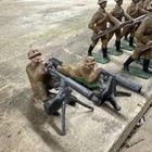 Vintage Britains Russian Wwii Soldiers Custom Army Slope Prone Heavy Gunners X39