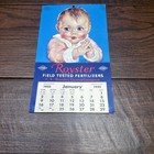 Vintage 1955 Royster Field Tested Fertilizers Calendar Charlotte Becker Baby Art