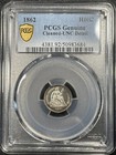 1862-p Seated Liberty Half Dime H10c Pcgs Unc Details Uncirculated Nice Toning